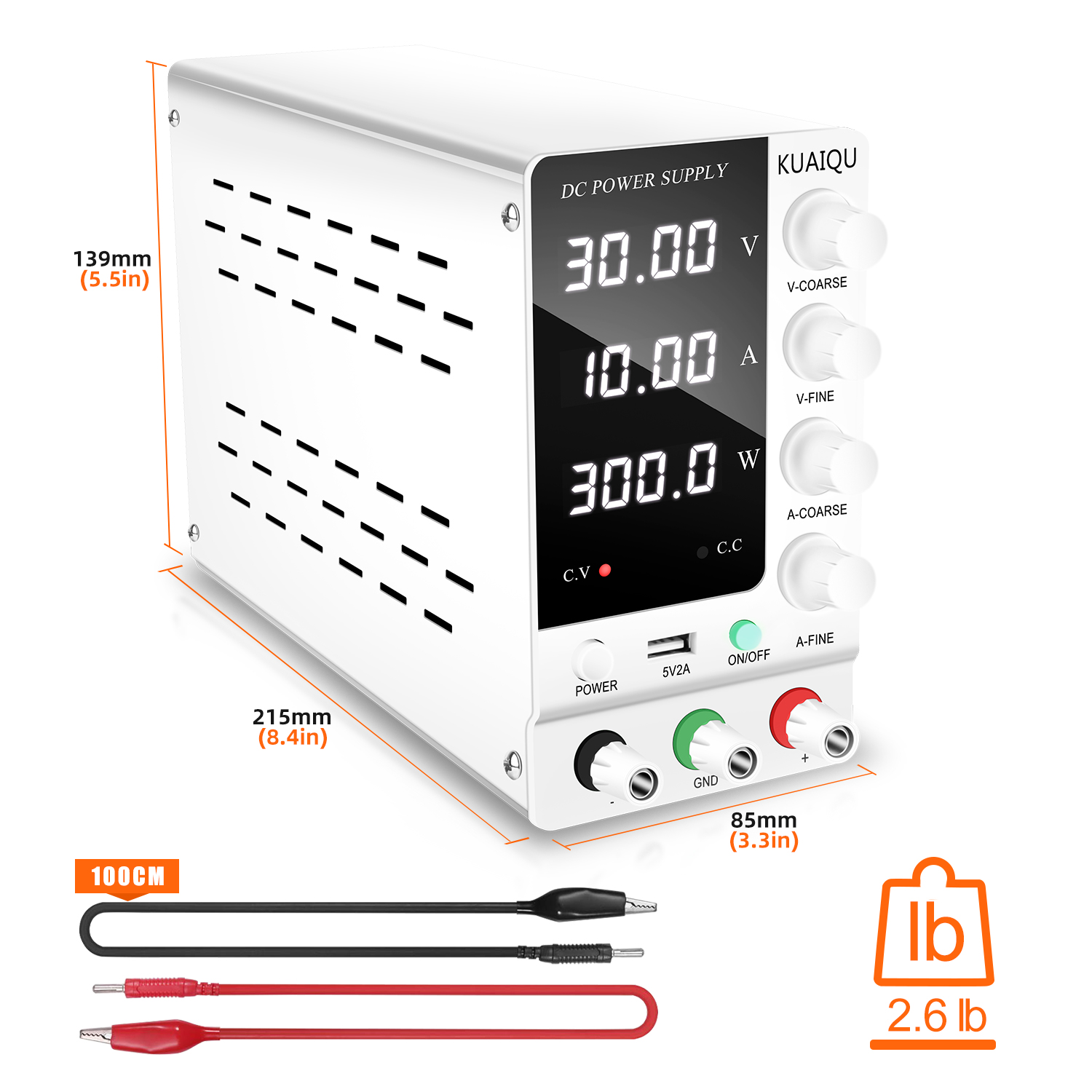 KUAIQU Fuente de Alimentación  - High Power 60V 20A Bench Power Supply reseña y precio